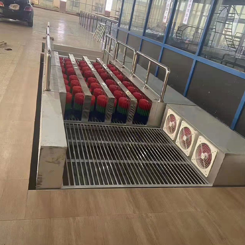 双通道超薄型风刀洗靴机 